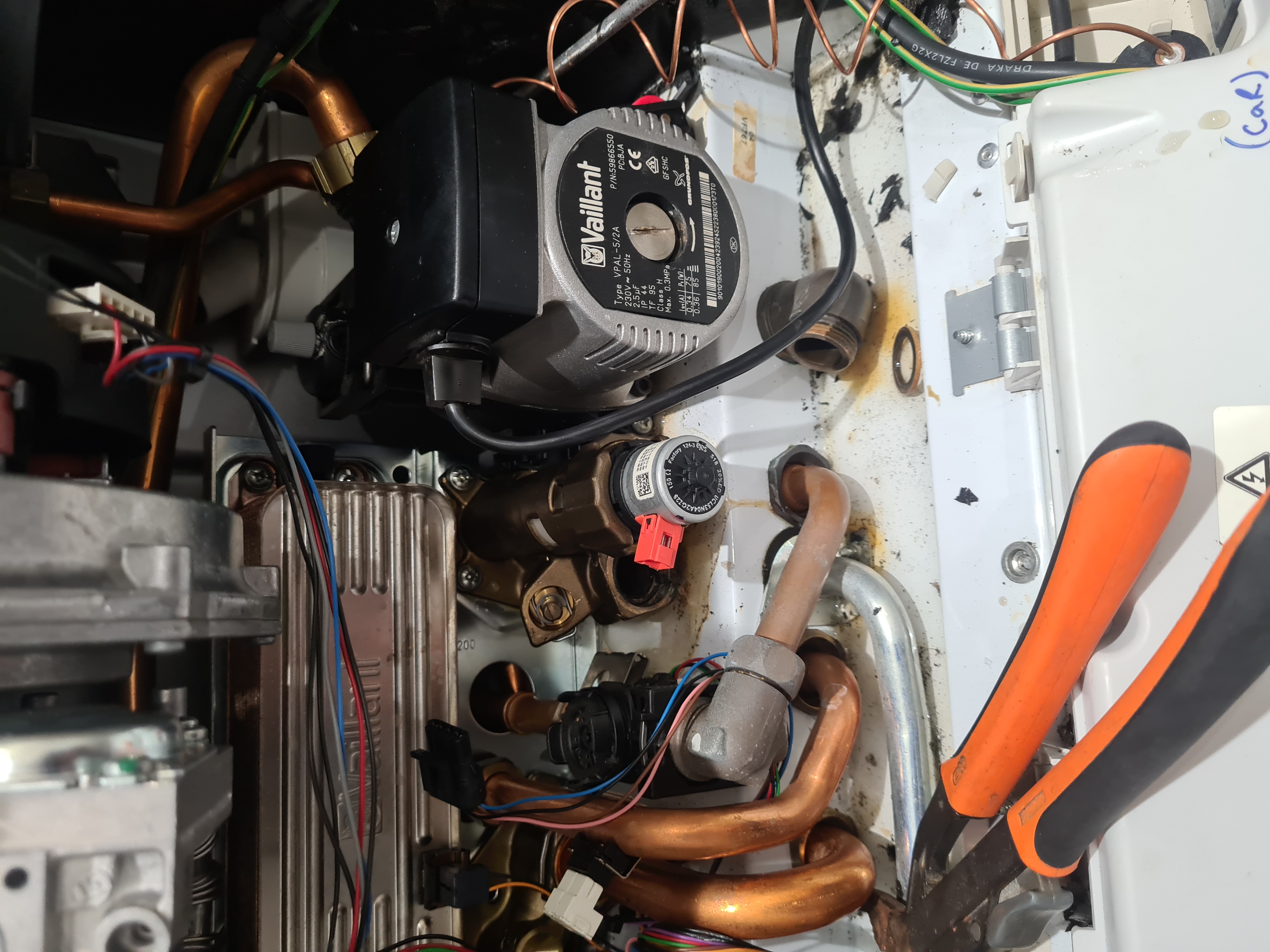 Clean boiler casing after annual service