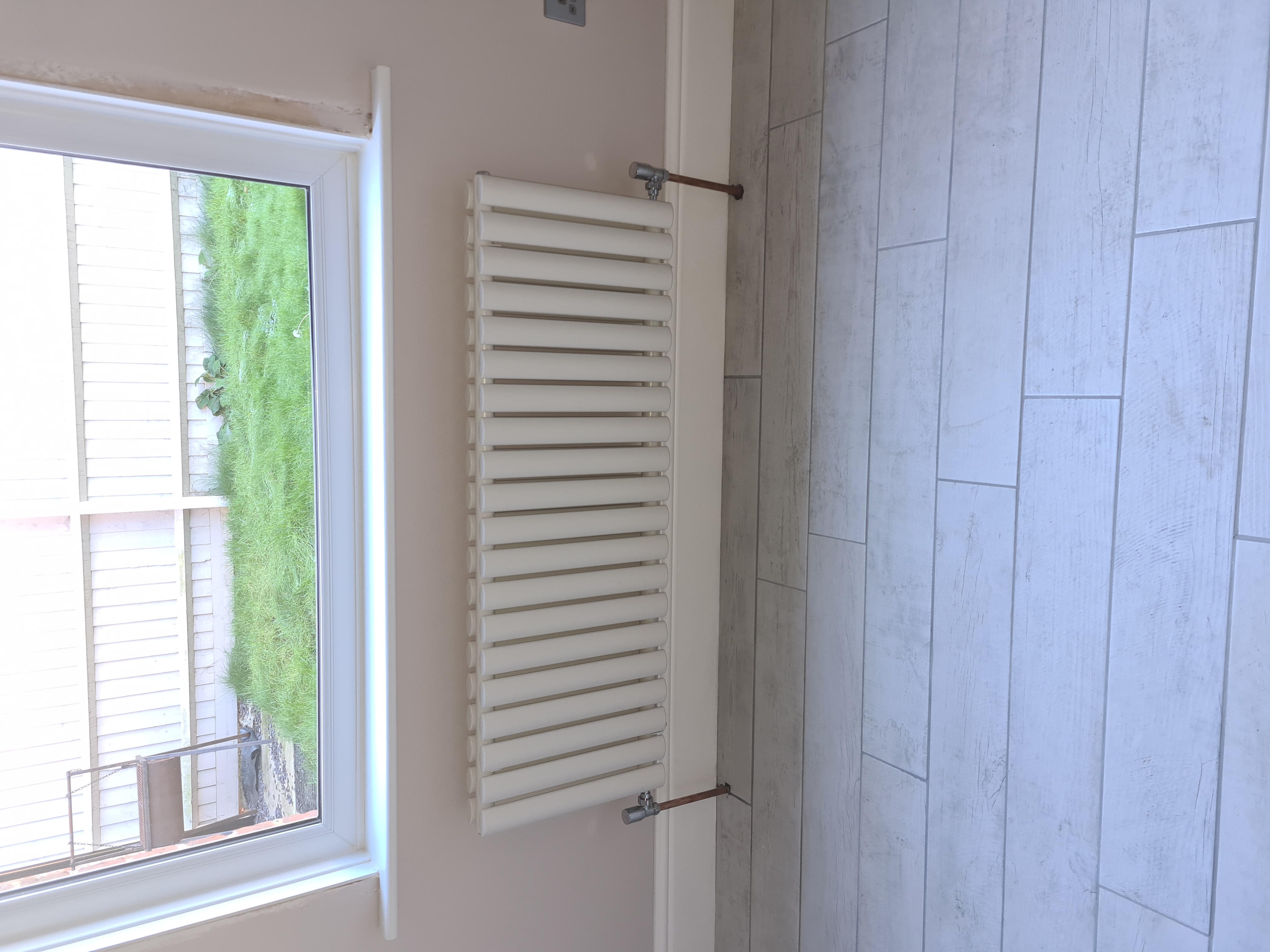 Pipework and valves tidied after repair